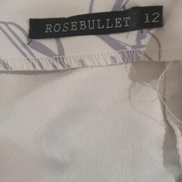Rosebullet Size 12 Floaty Crop Top Grey - Picture 5 of 6